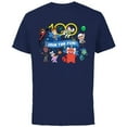 thumbnail image 1 of Disney 100 Pixar Join the Fun Anniversary D100 - Short Sleeve Cotton T-Shirt for Adults - Customized-Navy, 1 of 5