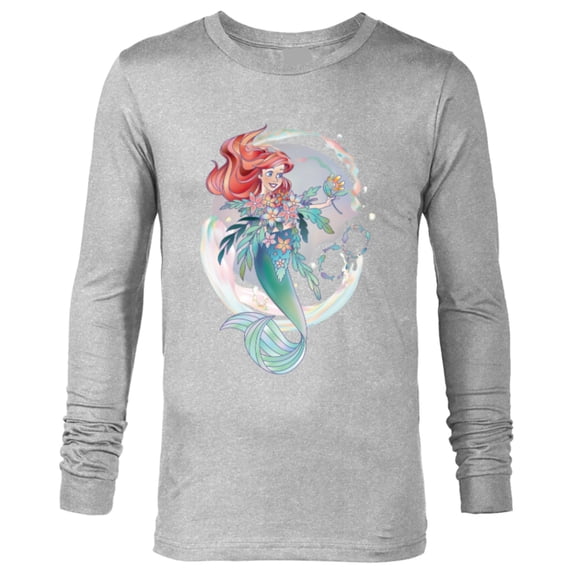 Disney 100 Platinum Princess Collection Ariel D100 - Long Sleeve T-Shirt for Men - Customized-Athletic Heather