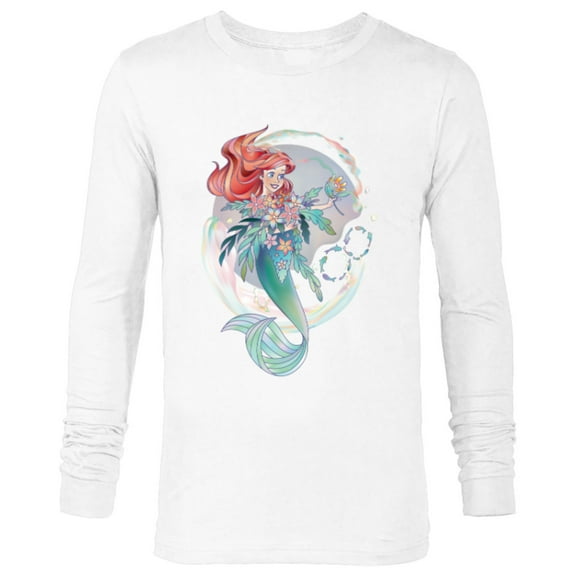 Disney 100 Platinum Princess Collection Ariel D100 - Long Sleeve T-Shirt for Men - Customized-White