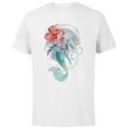 thumbnail image 1 of Disney 100 Platinum Princess Collection Ariel D100 - Short Sleeve Cotton T-Shirt for Adults - Customized-White, 1 of 5