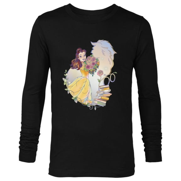 Disney 100 Platinum Princess Collection Belle D100 - Long Sleeve T-Shirt for Men - Customized-Black