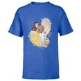 thumbnail image 1 of Disney 100 Platinum Princess Collection Belle D100 - Short Sleeve T-Shirt for Kids - Customized-Royal, 1 of 5
