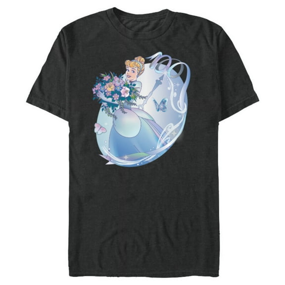 Disney 100 Platinum Princess Collection Cinderella D100 - Short Sleeve Blended T-Shirt for Adults - Customized-Dark Heather
