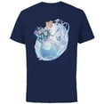 thumbnail image 1 of Disney 100 Platinum Princess Collection Cinderella D100 - Short Sleeve Cotton T-Shirt for Adults - Customized-Navy, 1 of 5