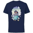 thumbnail image 1 of Disney 100 Platinum Princess Collection Jasmine D100 - Short Sleeve Cotton T-Shirt for Adults - Customized-Navy, 1 of 5