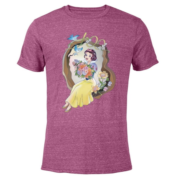 Disney 100 Platinum Princess Collection Snow White D100 - Short Sleeve Blended T-Shirt for Adults - Customized-Purple