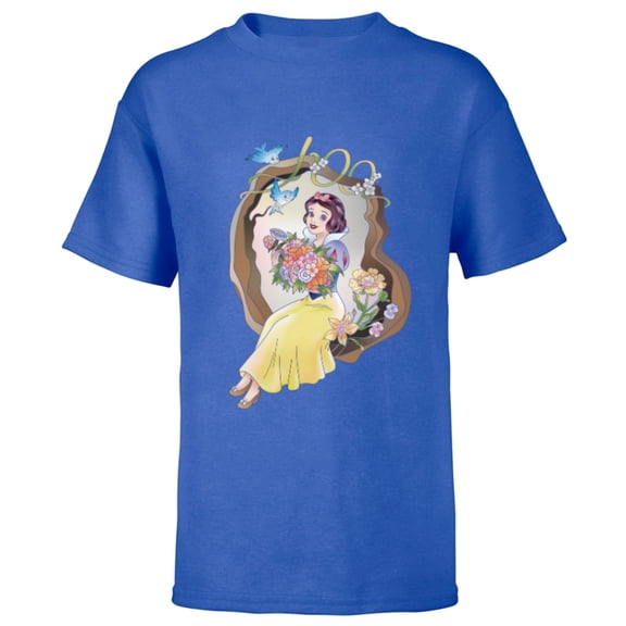 Disney 100 Platinum Princess Collection Snow White D100 - Short Sleeve T-Shirt for Kids - Customized-Royal
