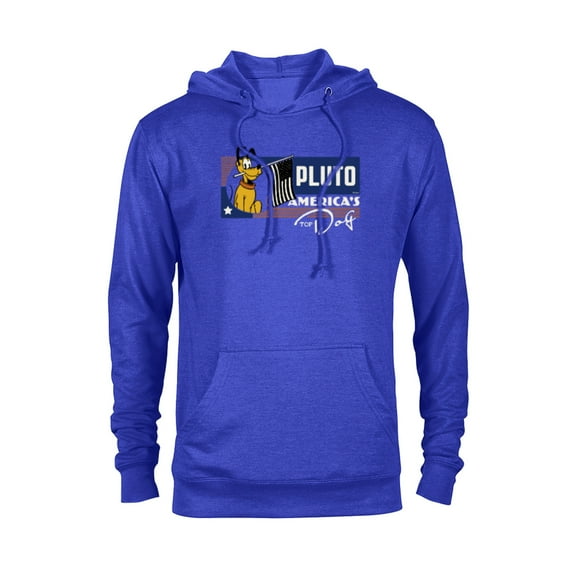 Disney 100 Pluto America’s Top Dog Flag Retro Vintage D100 - Pullover Hoodie for Adults - Customized-Royal