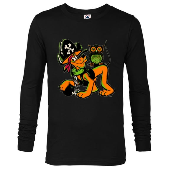Disney 100 Pluto Halloween Classic Pirate Captain Costume - Long Sleeve T-Shirt for Men - Customized-Black