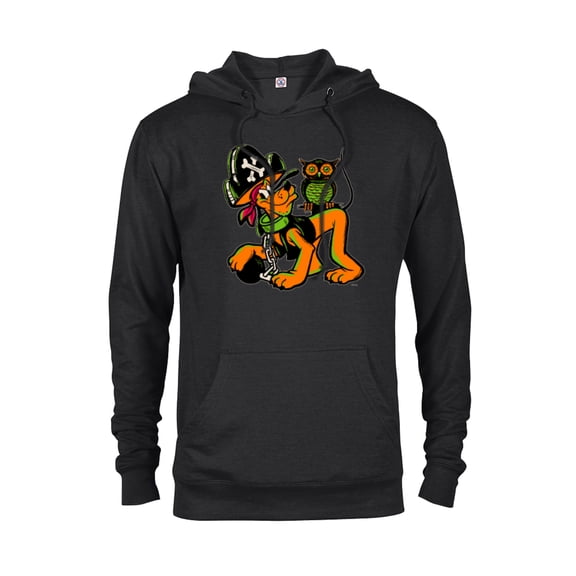 Disney 100 Pluto Halloween Classic Pirate Captain Costume - Pullover Hoodie for Adults - Customized-Black