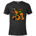 thumbnail image 1 of Disney 100 Pluto Halloween Classic Pirate Captain Costume - Short Sleeve Blended T-Shirt for Adults - Customized-Black Snow Heather, 1 of 5