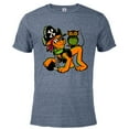 thumbnail image 1 of Disney 100 Pluto Halloween Classic Pirate Captain Costume - Short Sleeve Blended T-Shirt for Adults - Customized-Denim Snow Heather, 1 of 5