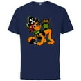 thumbnail image 1 of Disney 100 Pluto Halloween Classic Pirate Captain Costume - Short Sleeve Cotton T-Shirt for Adults - Customized-Athletic Navy, 1 of 5