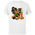 thumbnail image 1 of Disney 100 Pluto Halloween Classic Pirate Captain Costume - Short Sleeve Cotton T-Shirt for Adults - Customized-White, 1 of 5