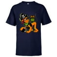 thumbnail image 1 of Disney 100 Pluto Halloween Classic Pirate Captain Costume - Short Sleeve T-Shirt for Kids - Customized-Athletic Navy, 1 of 5