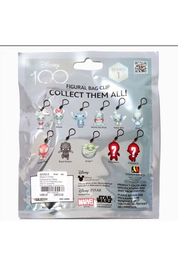 100 Series 1 Figural 3D Bag Clip New Sealed "Blind Bag