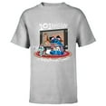 thumbnail image 1 of Disney 100 Stitch in Costume 101 Dalmatians Fun & Scrump - Short Sleeve T-Shirt for Kids - Customized-Athletic Heather, 1 of 5