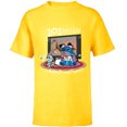 thumbnail image 1 of Disney 100 Stitch in Costume 101 Dalmatians Fun & Scrump - Short Sleeve T-Shirt for Kids - Customized-Yellow, 1 of 5