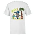 thumbnail image 1 of Disney 100 Stitch in Costume Baloo Bare Necessities & Scrump - Short Sleeve T-Shirt for Kids - Customized-White, 1 of 5