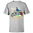 thumbnail image 1 of Disney 100 Stitch in Costume Bambi They Call Me Thumper - Short Sleeve T-Shirt for Kids - Customized-Athletic Heather, 1 of 5