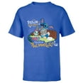 thumbnail image 1 of Disney 100 Stitch in Costume Bambi They Call Me Thumper - Short Sleeve T-Shirt for Kids - Customized-Royal, 1 of 5