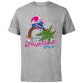 thumbnail image 1 of Disney 100 Stitch in Costume Cheshire Cat Wonderland Welcome - Short Sleeve Cotton T-Shirt for Adults - Customized-Athletic Heather, 1 of 5