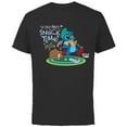 thumbnail image 1 of Disney 100 Stitch in Costume Gus from Cinderella Snack Time - Short Sleeve Cotton T-Shirt for Adults - Customized-Black, 1 of 5