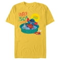 thumbnail image 1 of Disney 100 Stitch in Costume Little Mermaid Under the Sea - Short Sleeve Blended T-Shirt for Adults - Customized-Yellow, 1 of 5