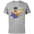 thumbnail image 1 of Disney 100 Stitch in Costume Rajah Aladdin a Whole New World - Short Sleeve Cotton T-Shirt for Adults - Customized-Athletic Heather, 1 of 5