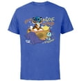 thumbnail image 1 of Disney 100 Stitch in Costume Rajah Aladdin a Whole New World - Short Sleeve Cotton T-Shirt for Adults - Customized-Royal Heather, 1 of 5
