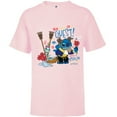 thumbnail image 1 of Disney 100 Stitch in Costume The Beast Be Our Guest & Scrump - Short Sleeve T-Shirt for Kids - Customized-Soft Pink, 1 of 5