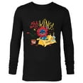 thumbnail image 1 of Disney 100 Stitch in Costume The Lion King All Hail the King - Long Sleeve T-Shirt for Men - Customized-Black, 1 of 5