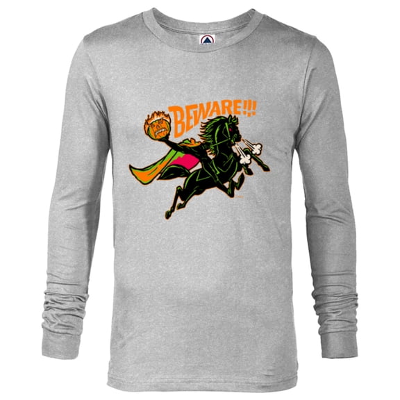 Disney 100 The Headless Horseman Halloween Beware!!! D100 - Long Sleeve T-Shirt for Men - Customized-Athletic Heather