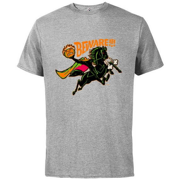 Disney 100 The Headless Horseman Halloween Beware!!! D100 - Short Sleeve Cotton T-Shirt for Adults - Customized-Athletic Heather