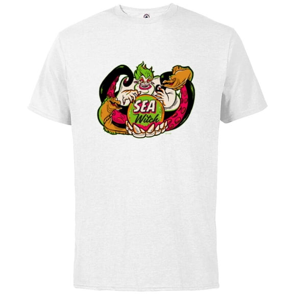 Disney 100 The Little Mermaid Ursula Sea Witch Halloween - Short Sleeve Cotton T-Shirt for Adults - Customized-White