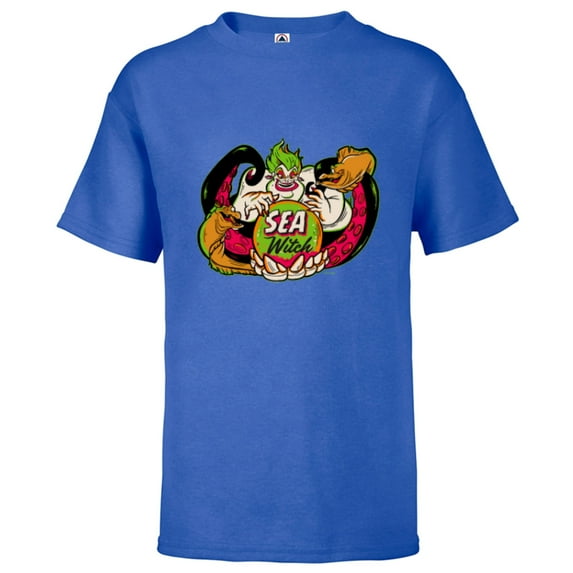 Disney 100 The Little Mermaid Ursula Sea Witch Halloween - Short Sleeve T-Shirt for Kids - Customized-Royal