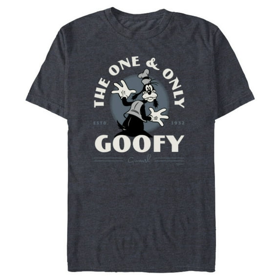 Disney 100 The One & Only Goofy Gwarsh Est 1932 Vintage D100 - Short Sleeve Blended T-Shirt for Adults - Customized-Navy Heather