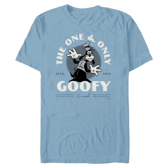 Disney 100 The One & Only Goofy Gwarsh Est 1932 Vintage D100 - Short Sleeve Blended T-Shirt for Adults - Customized-Ocean Blue