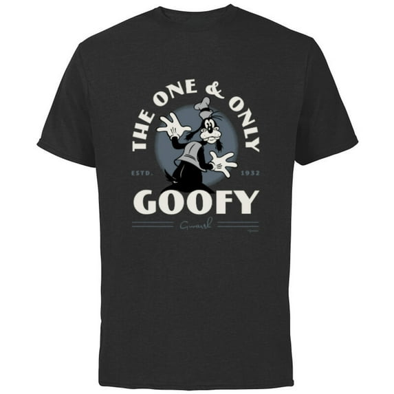 Disney 100 The One & Only Goofy Gwarsh Est 1932 Vintage D100 - Short Sleeve Cotton T-Shirt for Adults - Customized-Black