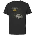 thumbnail image 1 of Disney 100 Three Little Pigs Silly Symphony Vintage D100 - Short Sleeve Cotton T-Shirt for Adults - Customized-Black, 1 of 5