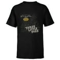 thumbnail image 1 of Disney 100 Three Little Pigs Silly Symphony Vintage D100 - Short Sleeve T-Shirt for Kids - Customized-Black, 1 of 5