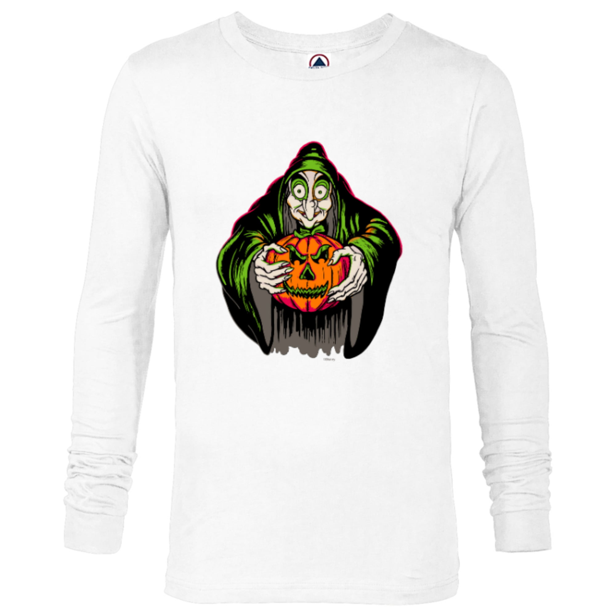 Disney 100 Villains Evil Queen Witch Snow White Halloween - Long Sleeve T- Shirt for Men - Customized-White