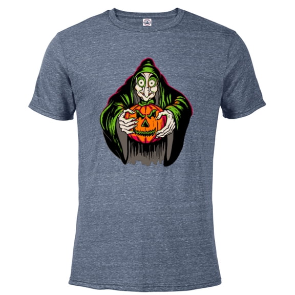 Disney 100 Villains Evil Queen Witch Snow White Halloween - Short Sleeve Blended T-Shirt for Adults - Customized-Denim Snow Heather