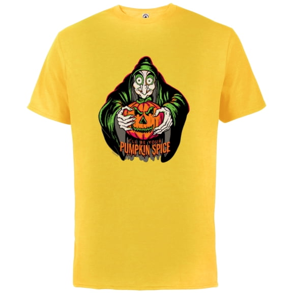 Disney 100 Villains Evil Queen Your Pumpkin Spice Halloween - Short Sleeve Cotton T-Shirt for Adults - Customized-Sunflower