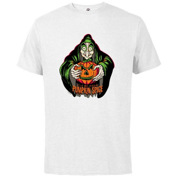 Disney 100 Villains Evil Queen Your Pumpkin Spice Halloween - Short Sleeve Cotton T-Shirt for Adults - Customized-White