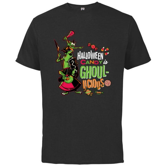 Disney 100 Villains Goons Halloween Candy is Ghoul-licious - Short Sleeve Cotton T-Shirt for Adults - Customized-Black