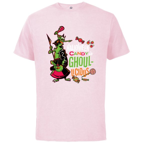 Disney 100 Villains Goons Halloween Candy is Ghoul-licious - Short Sleeve Cotton T-Shirt for Adults - Customized-Soft Pink