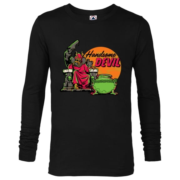 Disney 100 Villains Horned King The Black Cauldron Halloween - Long Sleeve T-Shirt for Men - Customized-Black