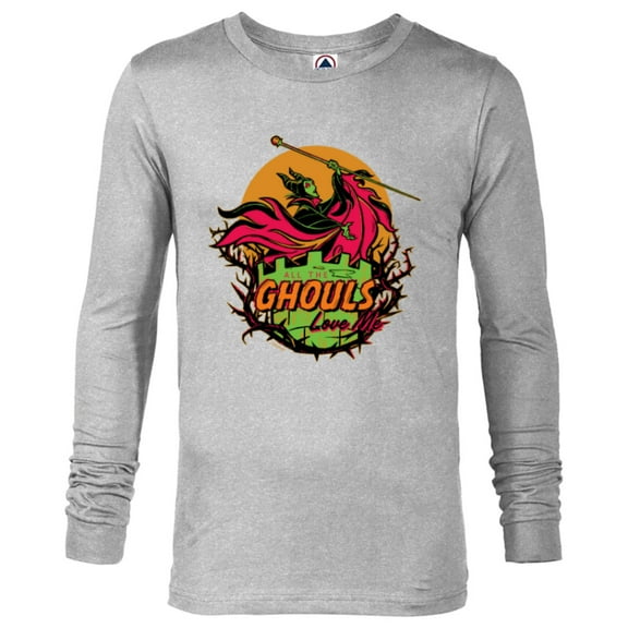 Disney 100 Villains Maleficent The Ghouls Love Me Halloween - Long Sleeve T-Shirt for Men - Customized-Athletic Heather