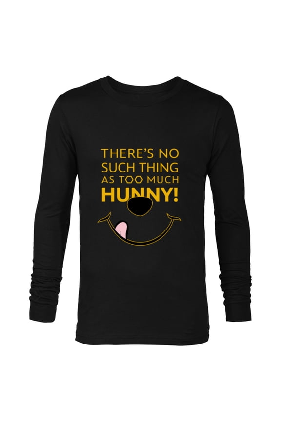 Disney 100 Winnie the Pooh No Such Thing as Too Much Hunny - Long Sleeve T-Shirt for Men - Customized-Black